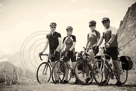 French Alps cycling