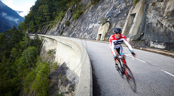 French Alps cycling